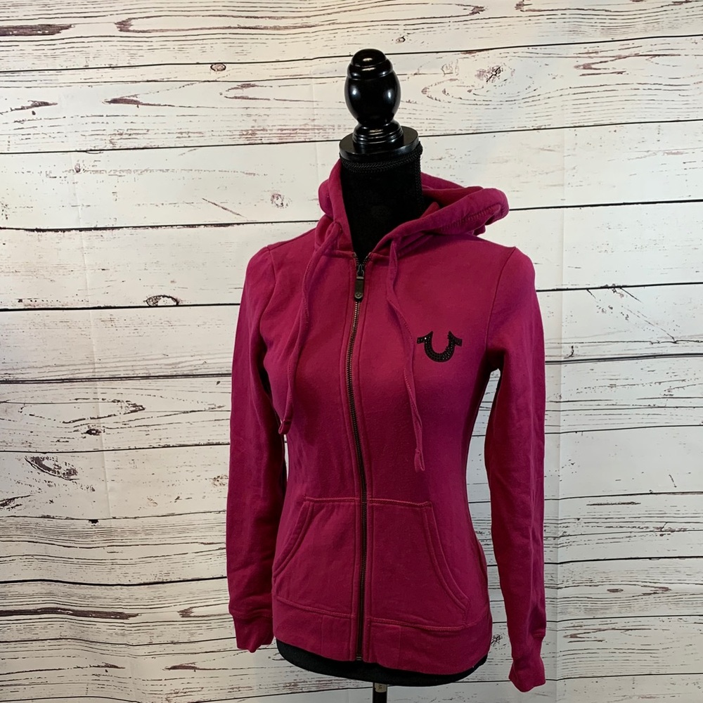 True Religion Women’s Purple Zip Hoodie XS